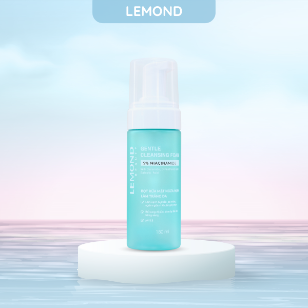 Bọt rửa mặt ngừa mụn, sáng da Lemond Gentle Cleansing Foam