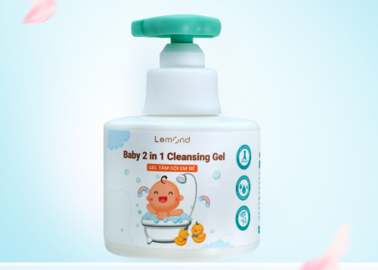  Gel tắm gội em bé Lemond Baby 2 in 1 Cleansing Gel 300ml