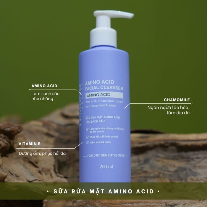 Sữa rửa mặt dịu nhẹ Lemond Amino Acid Facial Cleanser 250ml