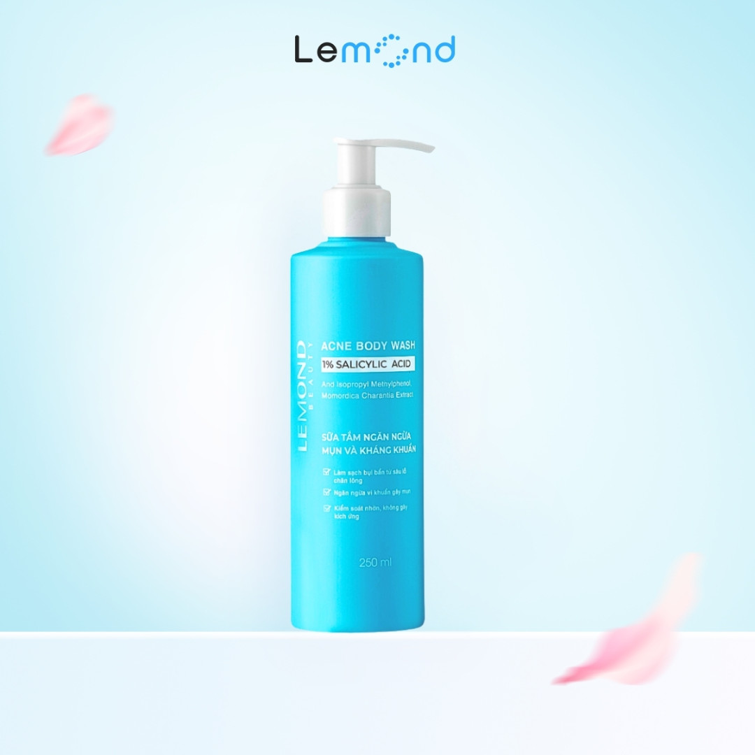 Sữa tắm ngăn ngừa mụn cơ thể Lemond Acne Body Wash 250ml