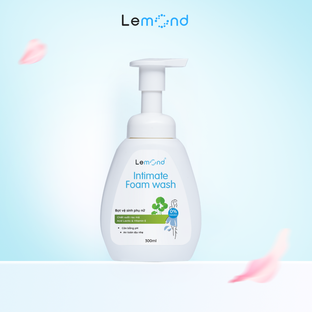 Bọt vệ sinh phụ nữ dịu nhẹ Lemond Intimte Foam Wash 300ml