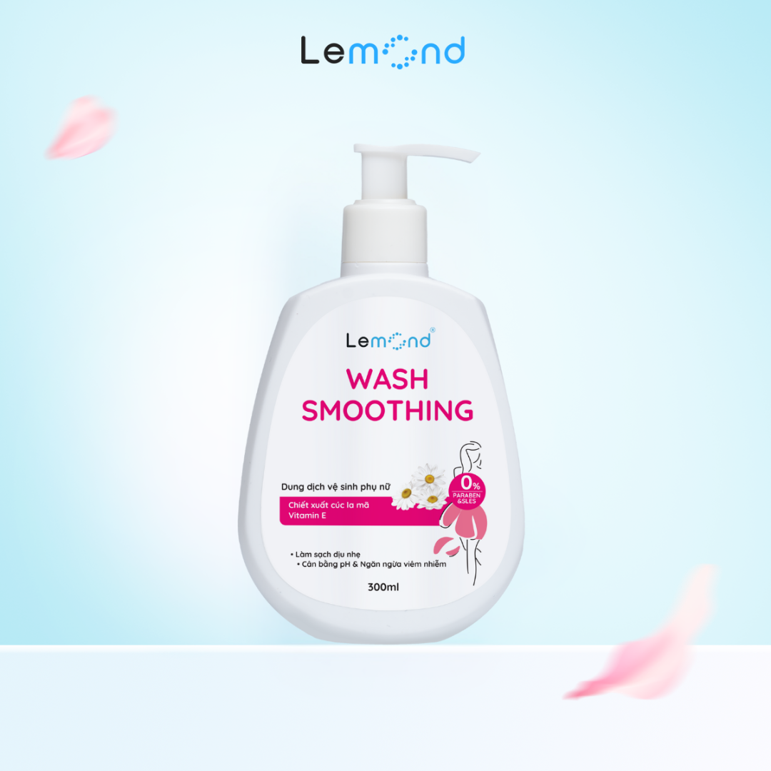 Dung dịch vệ sinh phụ nữ dịu nhẹ Lemond Wash Smoothing 300ml